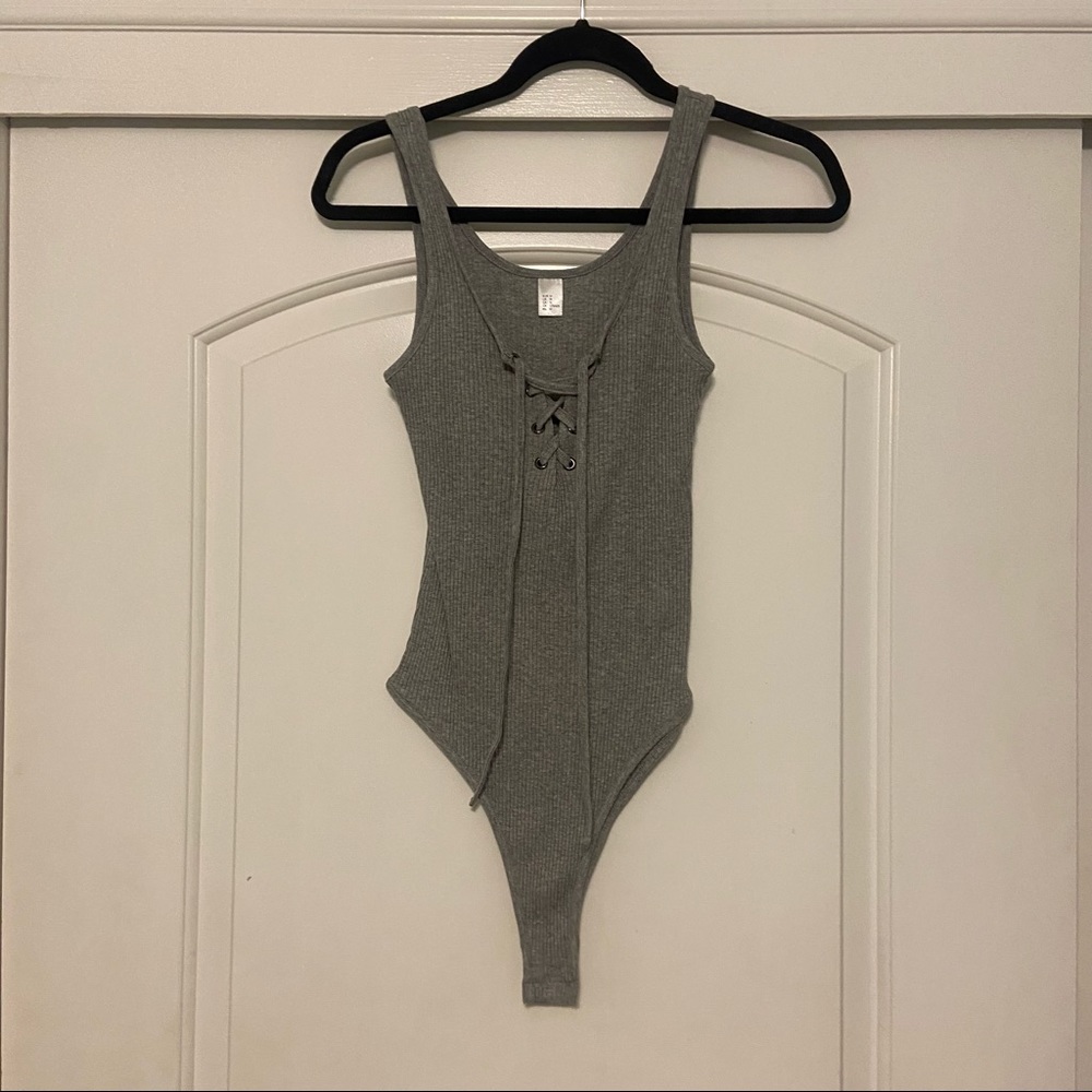 Grey bodysuit